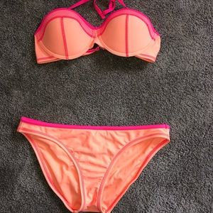 Neon triangle bikini